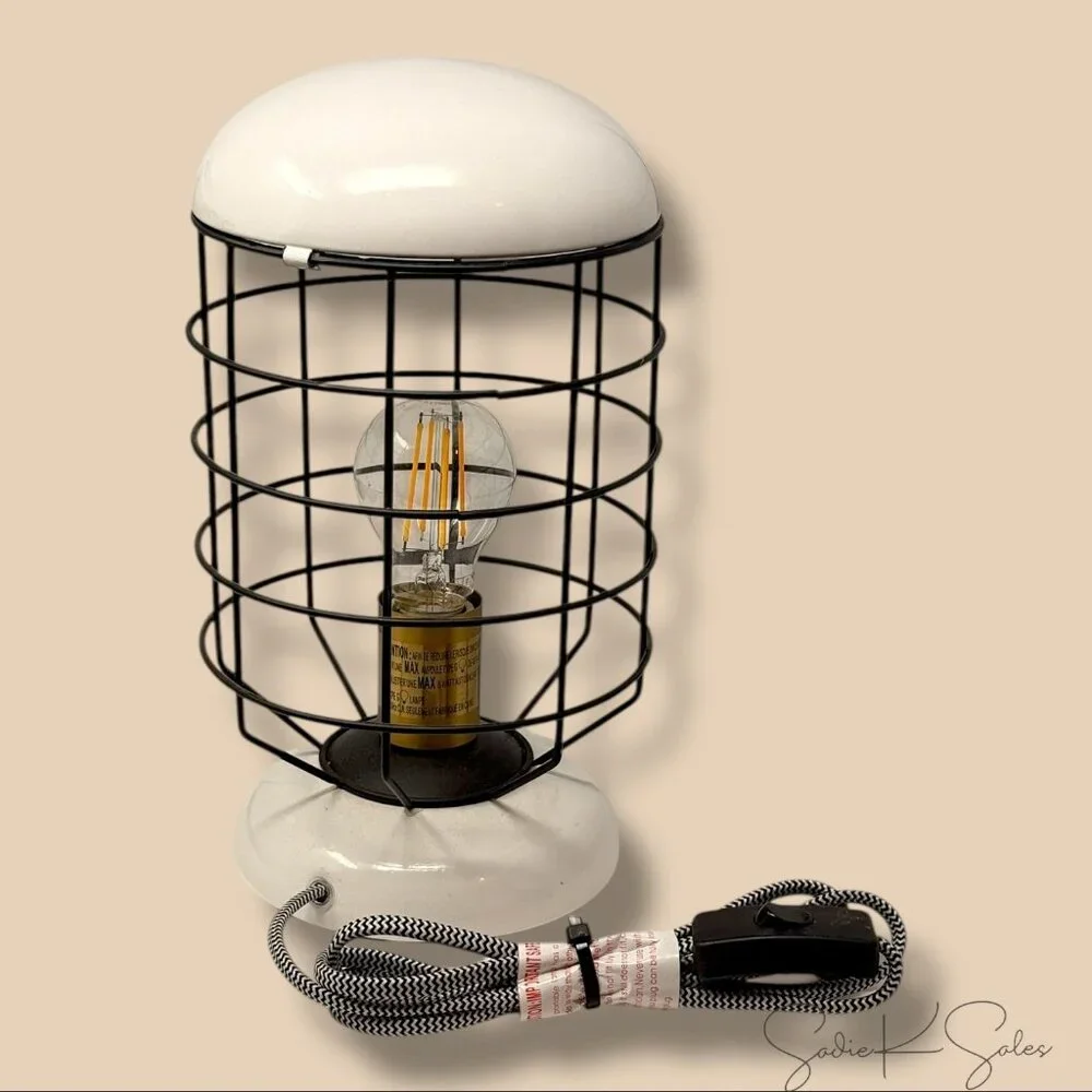 Cage Table Lamp -‎ Hearth & Hand Magnolia - Vintage Lantern Style 2018